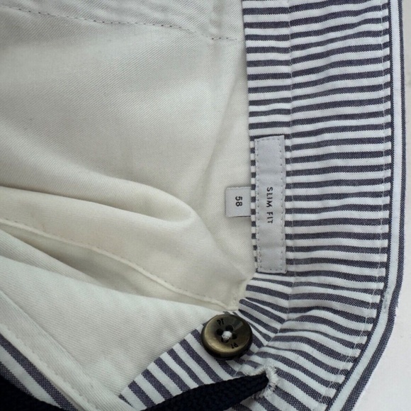 PT Torino seersucker cotton pants blue white Size 42 Euro 58 - Picture 4 of 6